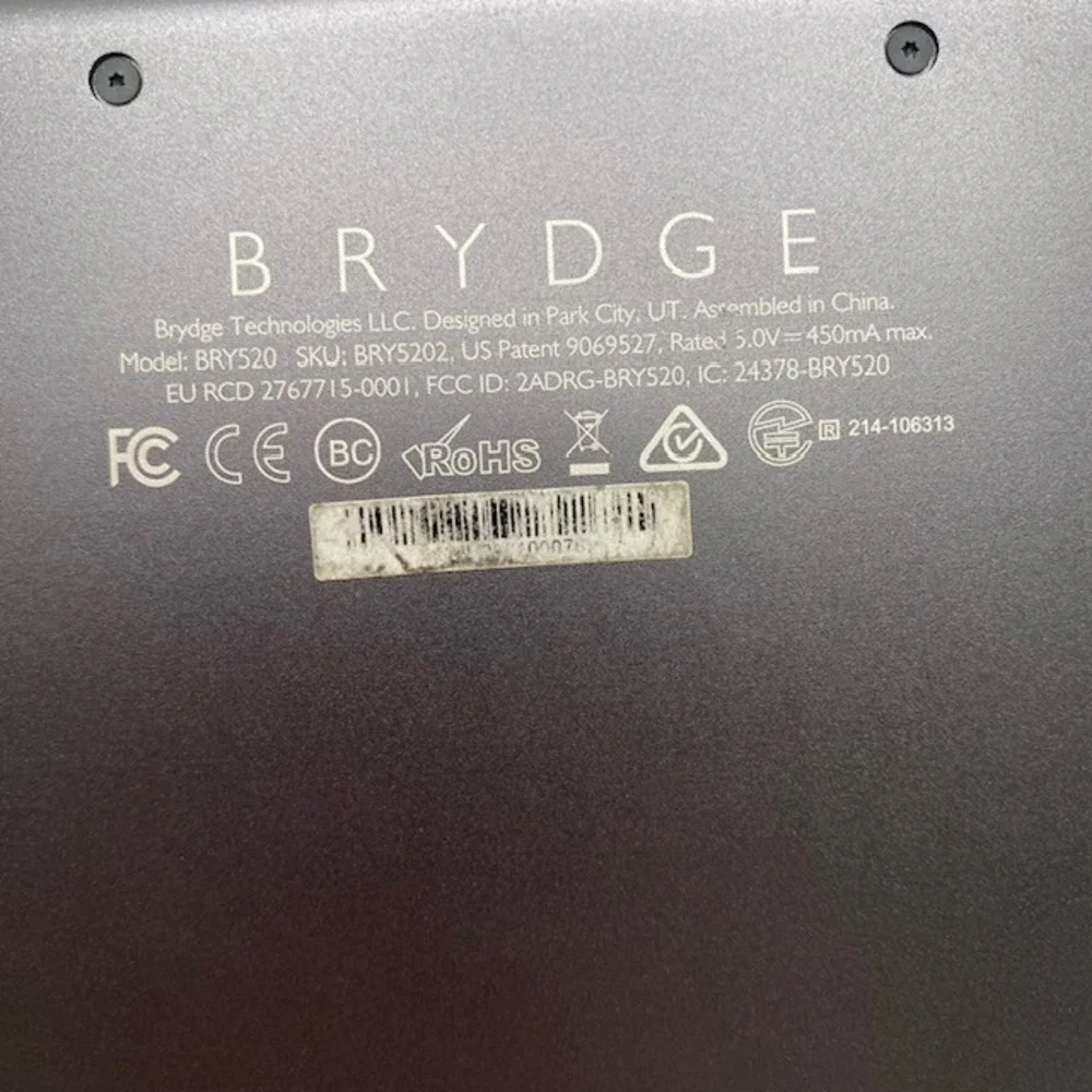 Brydge BRY520 Wireless Keyboard iPad Mini 4 5 Space Gray Aluminum Bluetooth SEO